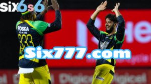 Pakistan's Imad Wasim proved his all-round prowess with both bat and ball for the Jamaica Tallawahs - Six6s app