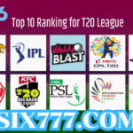 Top 10 Most Popular T20 Cricket League Ranking-six6s login